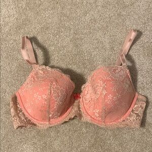 Victoria's Secret Pink Tan Lace Bra